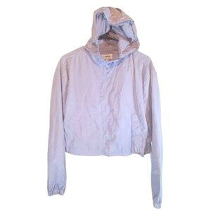 New Look Supreme Gray/Lavender Wind Breaker Jacket Size L NEW NWT